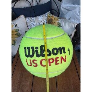 Jumbo Wilson US Open Tennis Ball 10" Giant Novelty Pet Toy Ball for Autograph